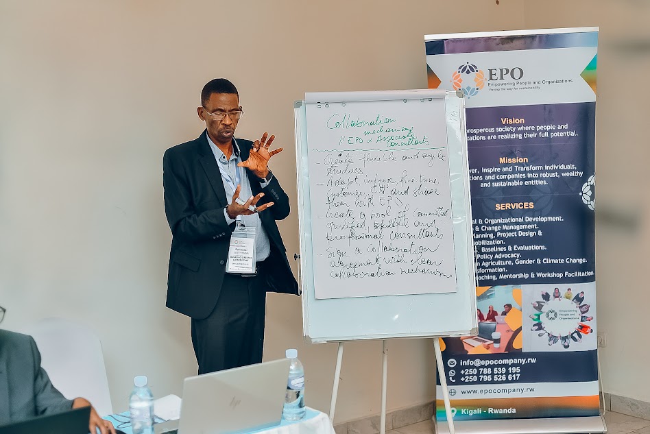 EPO Company consultant presenting